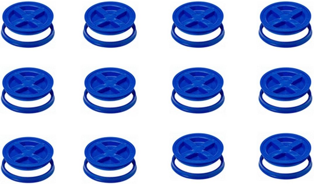 5 Gallon Blue Gamma Seal Lids- 12 Pack