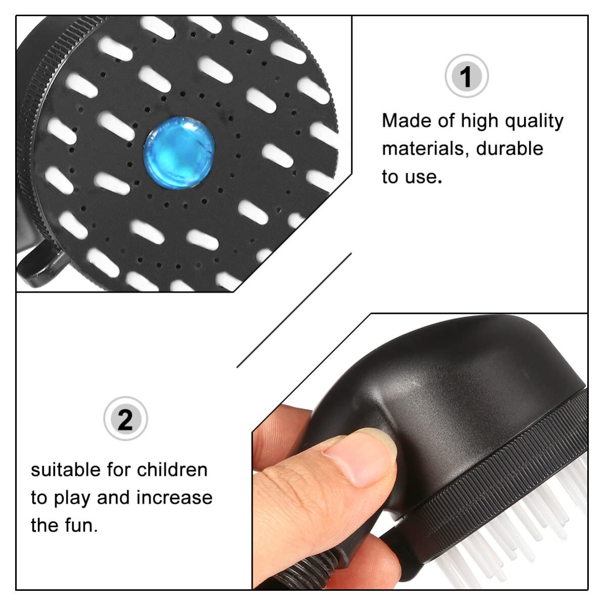 POPETPOP Shower Head Pet Shower Sprayer Combing Dog Sprayer Head Scrubber Dog Bath Brush Hair Washer Scrubber Bathtub Jets Jets take a Plastic Suite - Image 3