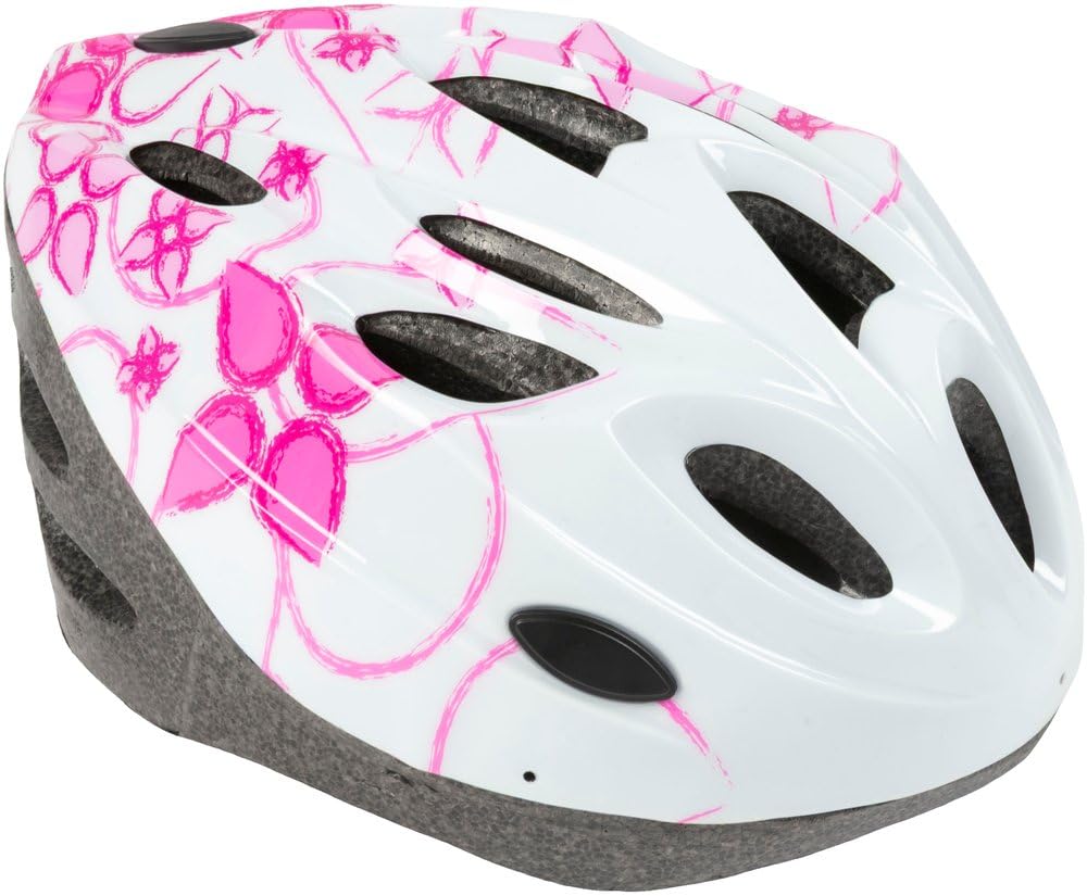 Casco bici regolabile in poliestere resistente agli urti. Forma aerodinamica e lacci regolabili. Elmetto con chiusura a clip. Prodotto conforme alla normativa europea EN 1078.