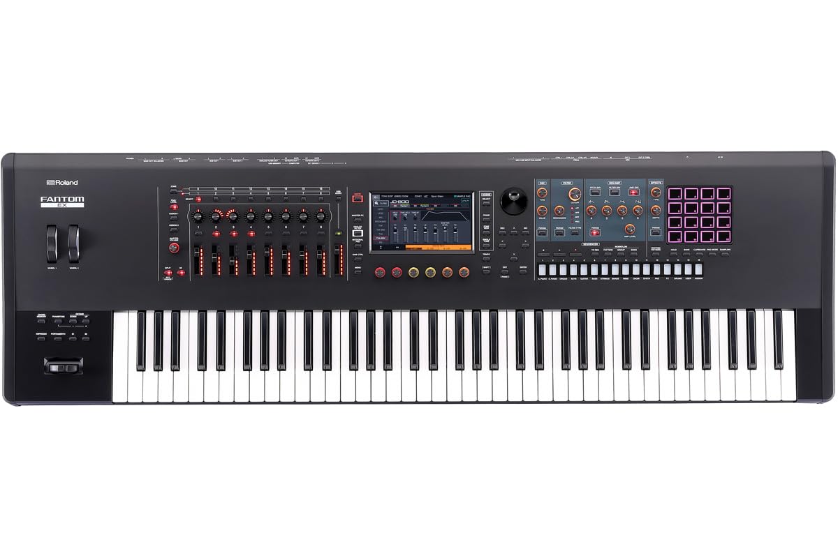 ローランド　シンセサイザー Fantom G7 　専用スタンド、2つのペダル付き Amazon | Roland ローランド/FANTOM-7 EX [Z型キーボード