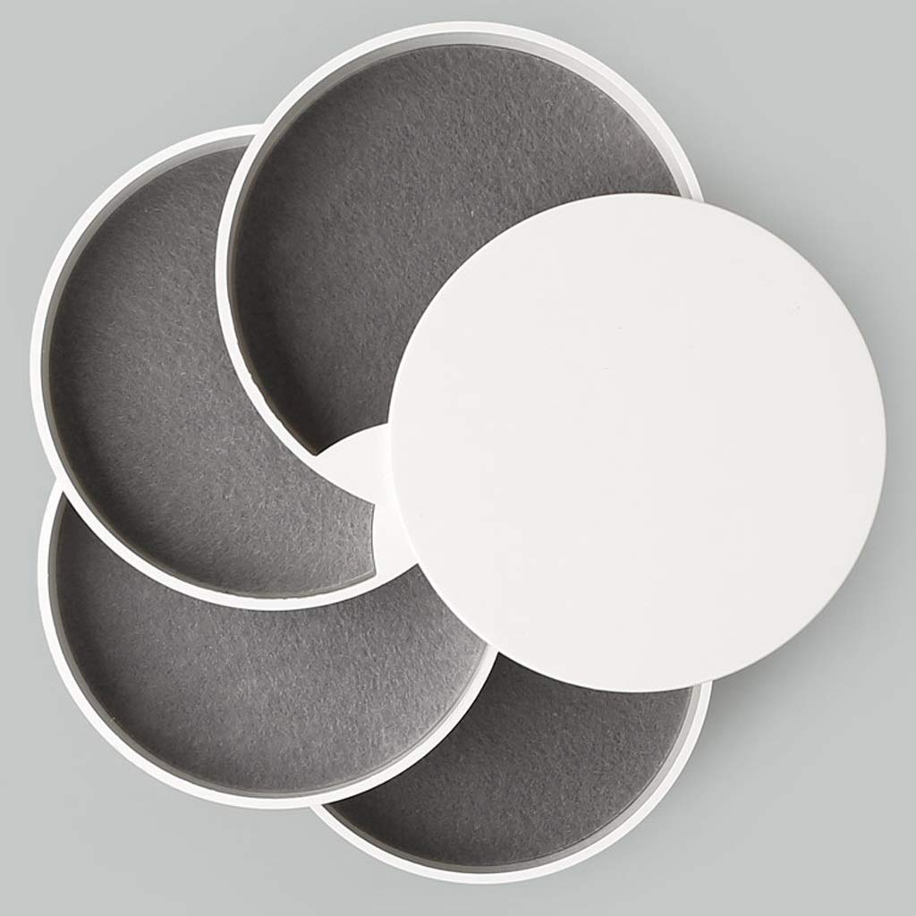 Joyero Giratorio de Cuatro Niveles Joyero Pendientes Collar Caja de Almacenamiento Caja de Acabado Caja de Almacenamiento de Accesorios de Viaje Joyero Organizador