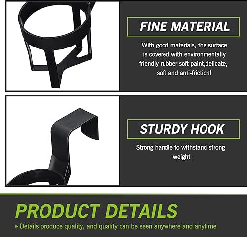 Miniatura 4 de Paquete de 2 soportes para vasos de bebidas para automóvil, contenedor de plástico para colgar en la ventana, organizador de botellas, colocación de