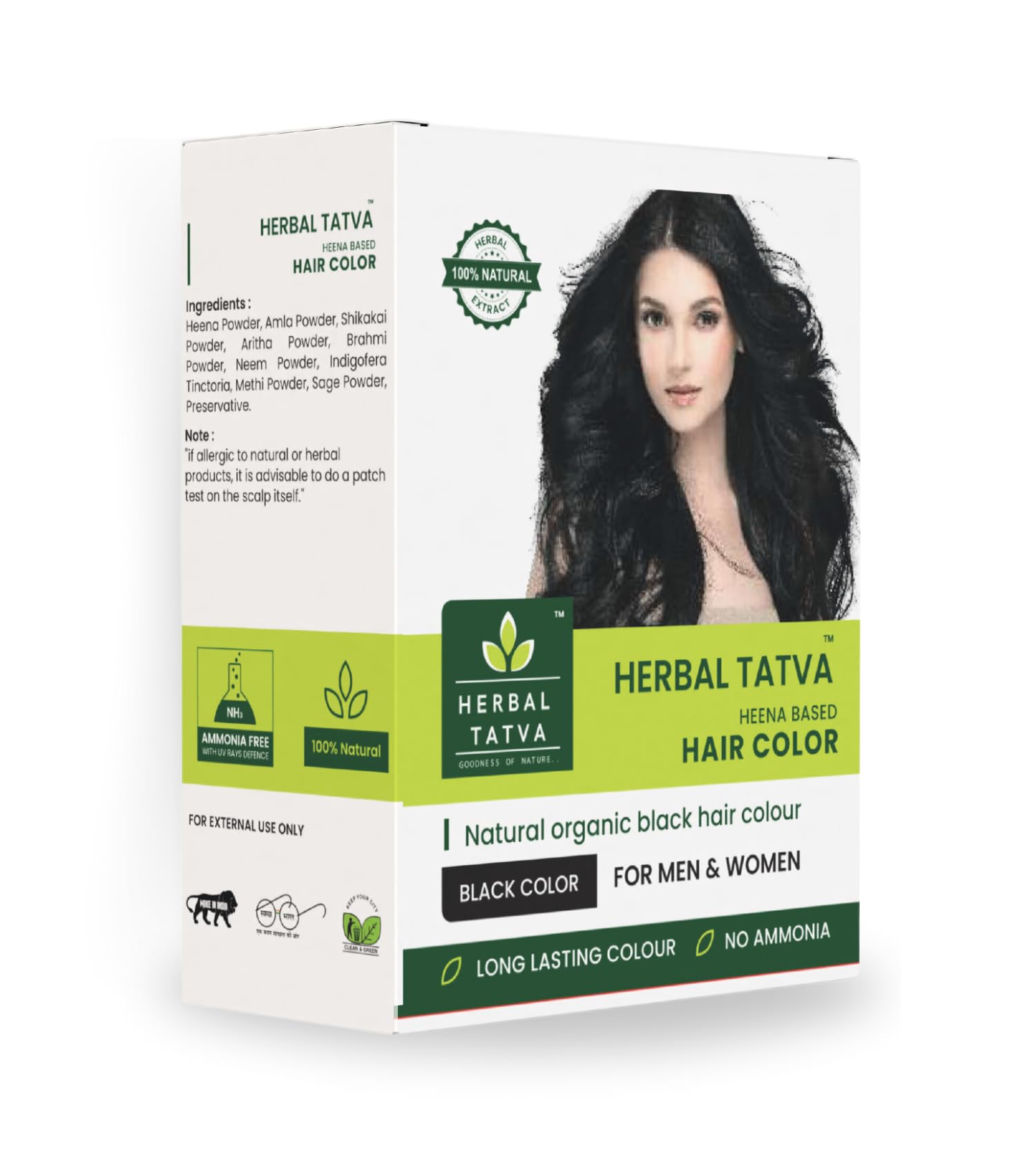 Herbal Tatva Natural Hair Colour 100g | Organic & Chemical-Free Hair Dye | Ayurvedic Hair Color for Grey Coverage & Shine | Henna Powder for Hair | Ammonia-Free & PPD-Free | 100g-image-19