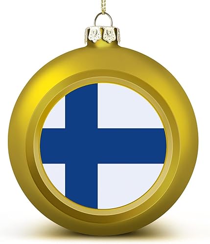 Vista 20 de Adorno de bola de Navidad de Chipre, bandera de las naciones de Chipre, adornos colgantes, recuerdo, regalo para árbol de Navidad, decoración