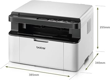 Brother DCP-1610W Mono Laser Printer - All-in-One, Wireless/USB 2.0, Compact, A4, Small Office/Home, White
