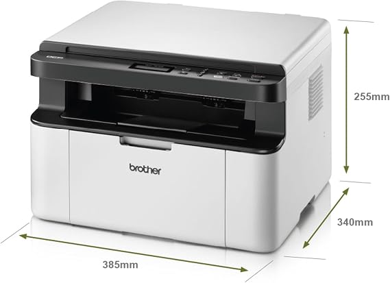 Brother DCP-1610W Mono Laser Printer - All-in-One, Wireless/USB 2.0, Compact, A4, Small Office/Home, White