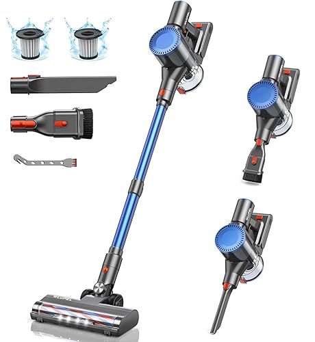Cordless Vacuum Cleaner, 30Kpa/400W/45 Mins Stick Cordless Vacuum Cleaner, Rechargeable,