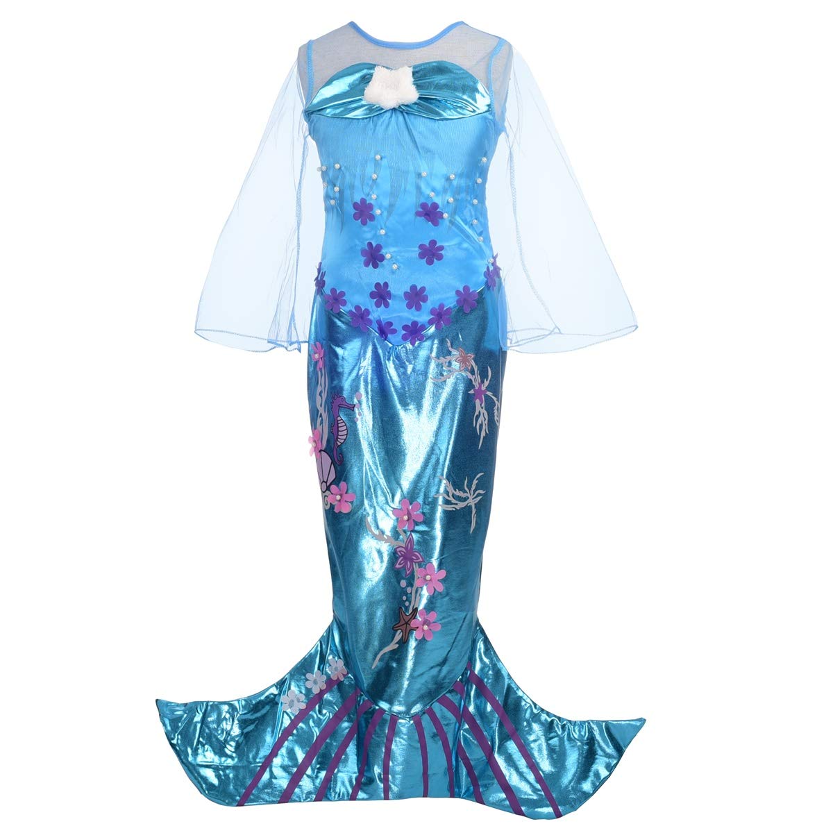 Lito AngelsPrincess Mermaid Fancy Dress Up Costumes for Kids Girls Halloween Birthday Theme Party Outfit Age 3-7 Years