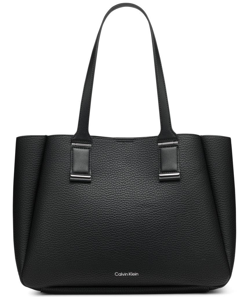 

                                                    Calvin Klein Jett Organizational Tote, Black/Silve