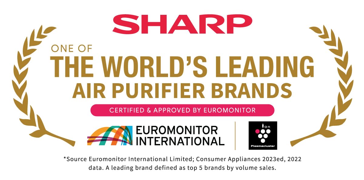 Sharp UA-PE30E-WB Purificador de aire con sistema de filtro de 2 niveles, flujo de aire 60-180 metros cúbicos/h, 25dB, para espacios de hasta 21 metros cuadrados, blanco