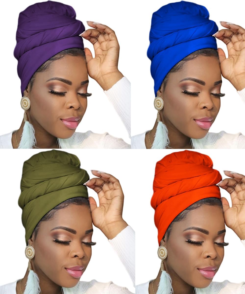 Head Wraps for Women Headwraps Long Hijabs Scarf Large Headscarf Tie Hair Wrap