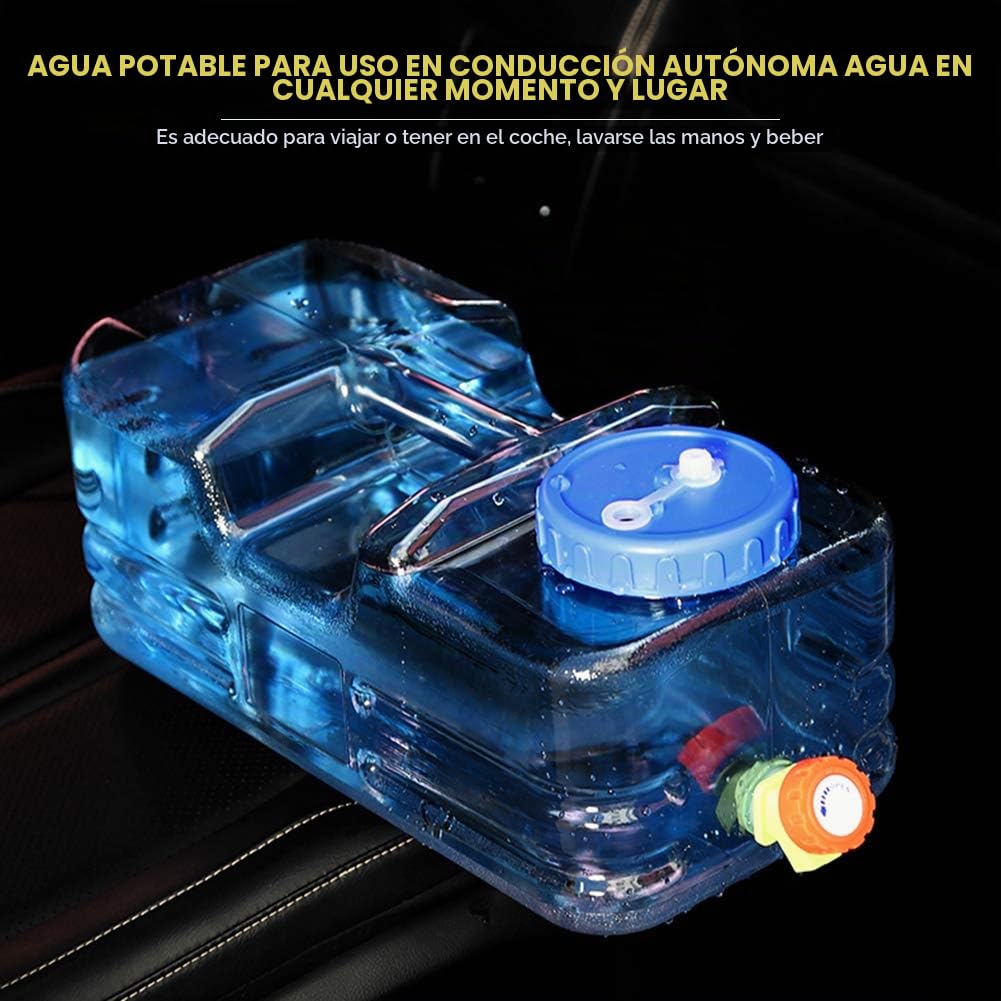 Hervidor de Agua fría con Grifo 10 L Gran Capacidad, dispensador de Agua fría Plano/Top hervidor de Calidad alimentaria, Botella de Agua Multifuncional Reutilizable (10 L A)