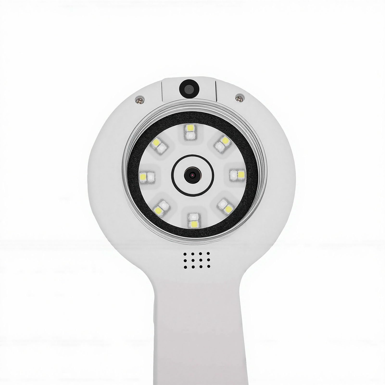 Jiawu Lupa de Microscopio Digital Portátil con Aumento de 500x y 16 LED para Inspección Detallada (White)