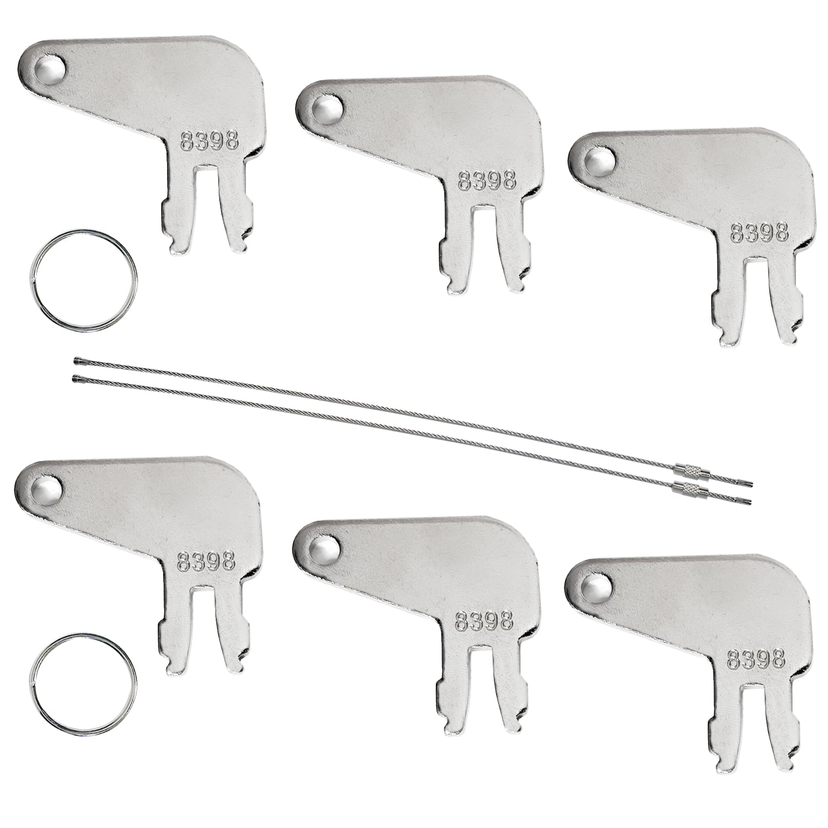 Amazon.com: 6PCS 8H5306 Cat Disconnect cat Keys for Caterpillar