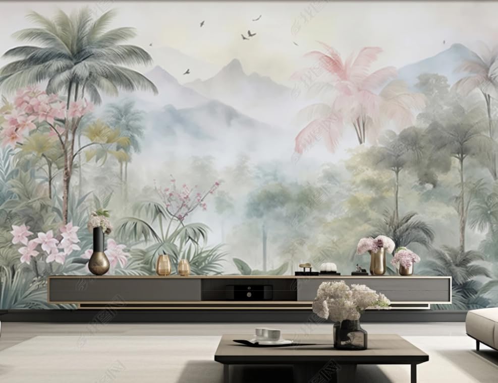 Papier peint intissé forêt tropicale poster géant 450x315 cm - 3