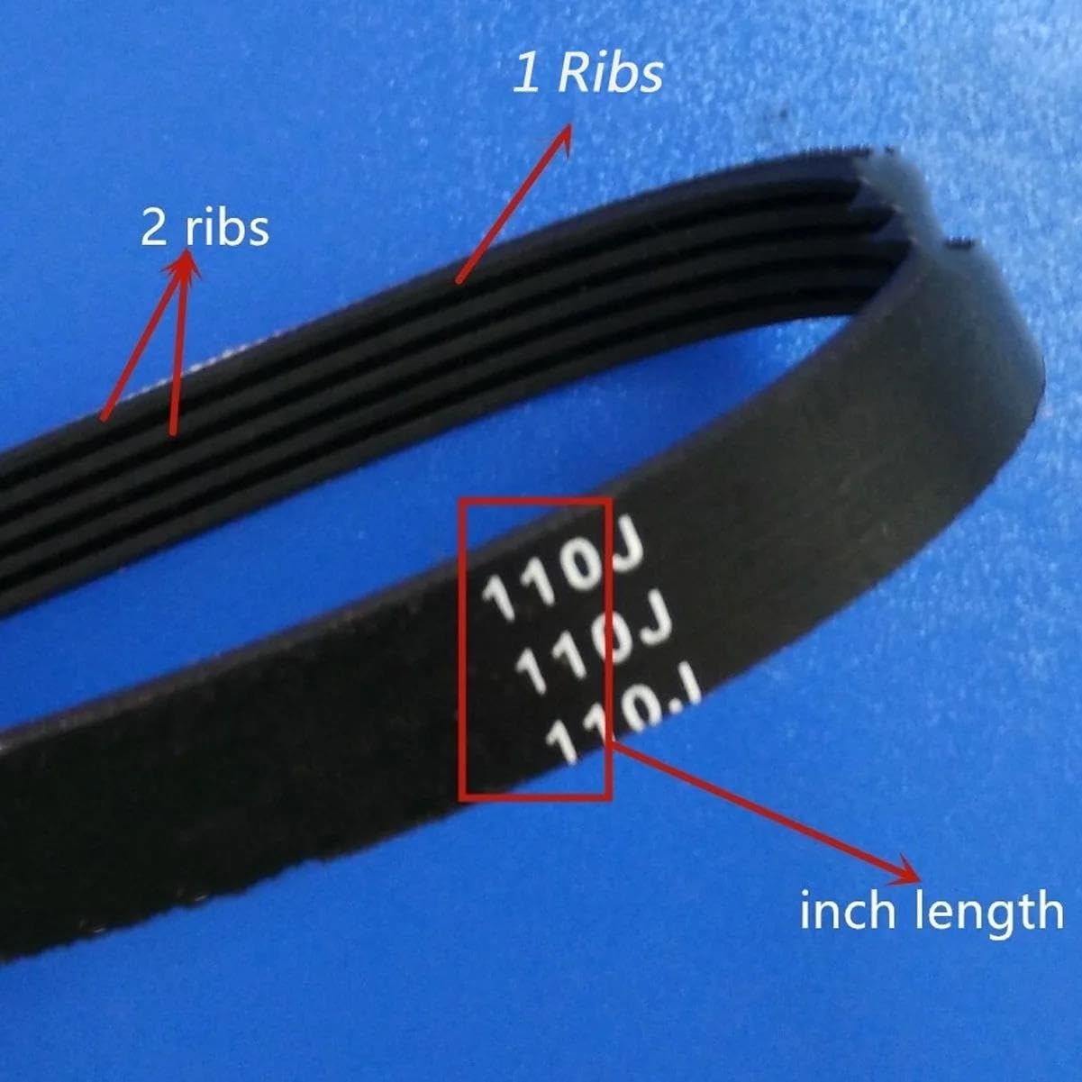 Trapezoidal Correas Correas De Transmisión De Caucho 12PJ540 10PJ540 16PJ540 20PJ540 7PJ540 213J Longitud 540 Mm para Correa De Cortacésped Correa Trapezoidal(9ribs)