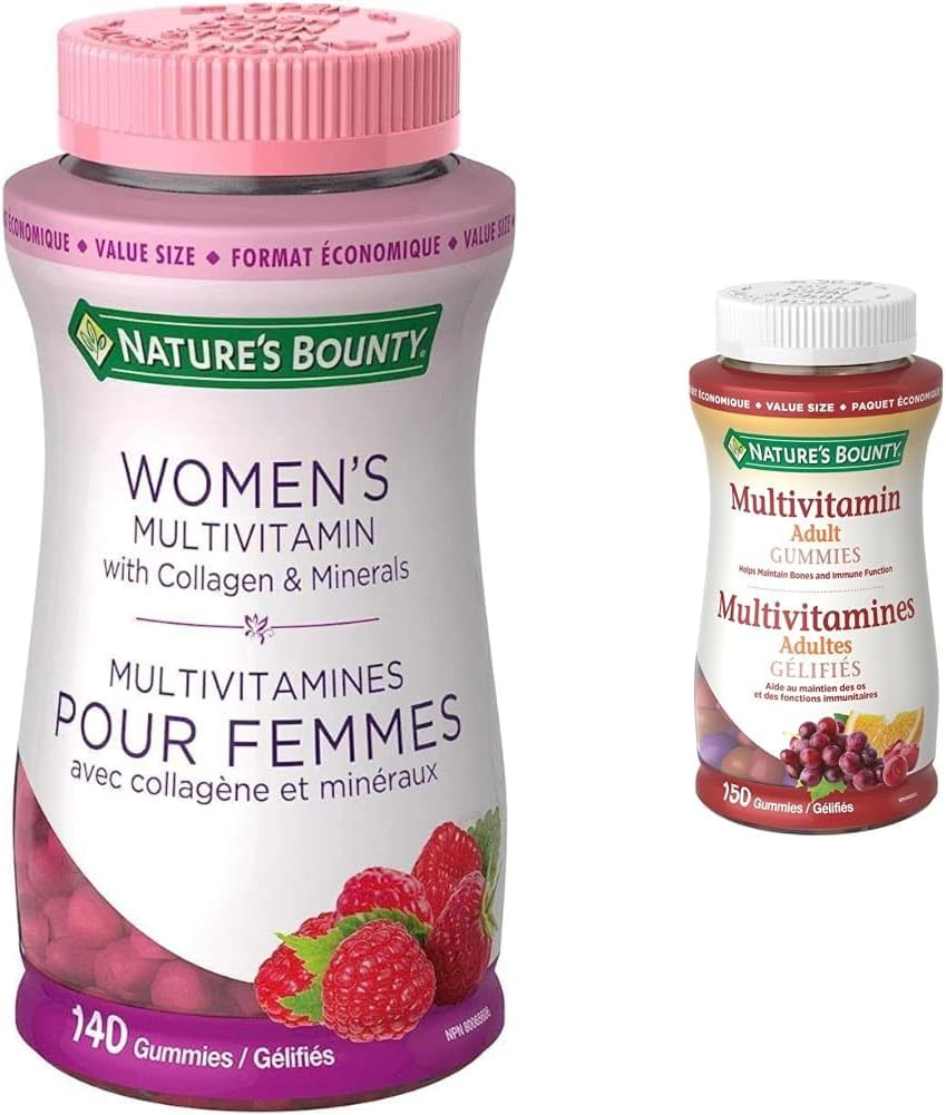 Nature's Bounty Women's Multivitamin Gummies + Nature's Bounty Adult