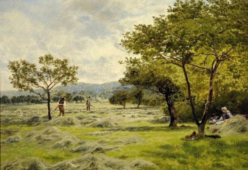 Impression d'art le champ de foin John Clayton toile de qualité supérieure