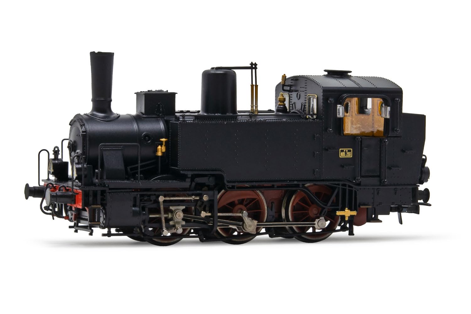 Rivarossi HR2917S FS steam locomotive Gr835 with oil lamps ep III DCC sound model RailwayLoco - Steam