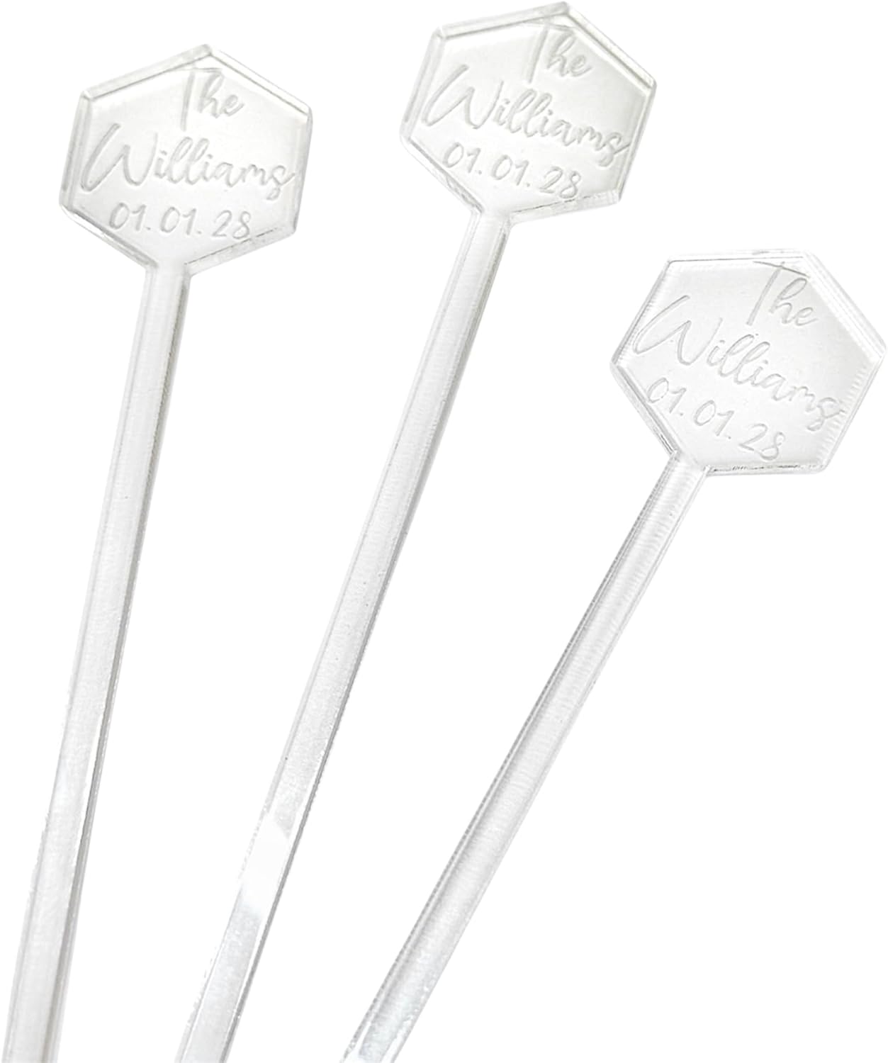 Set of 50 Custom Personalized Stirrer, Stirrer For Birthday Party, Wedding Drink Charms, Drink Names, Cocktail Tags, Couple Names,Acrylic Swizzle