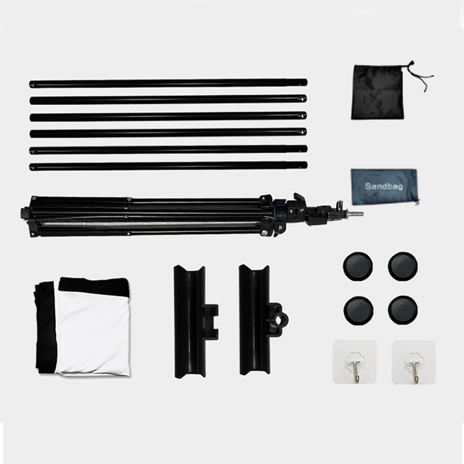 Schermo Proiettore per Esterni 60-120 Pollic con Treppiede, Telo Proiettore Portatile 16:9 4K Full HD, Telo per Proiettore da Muro Regolabile in Altezza con Guadagno 2.5(120inch)