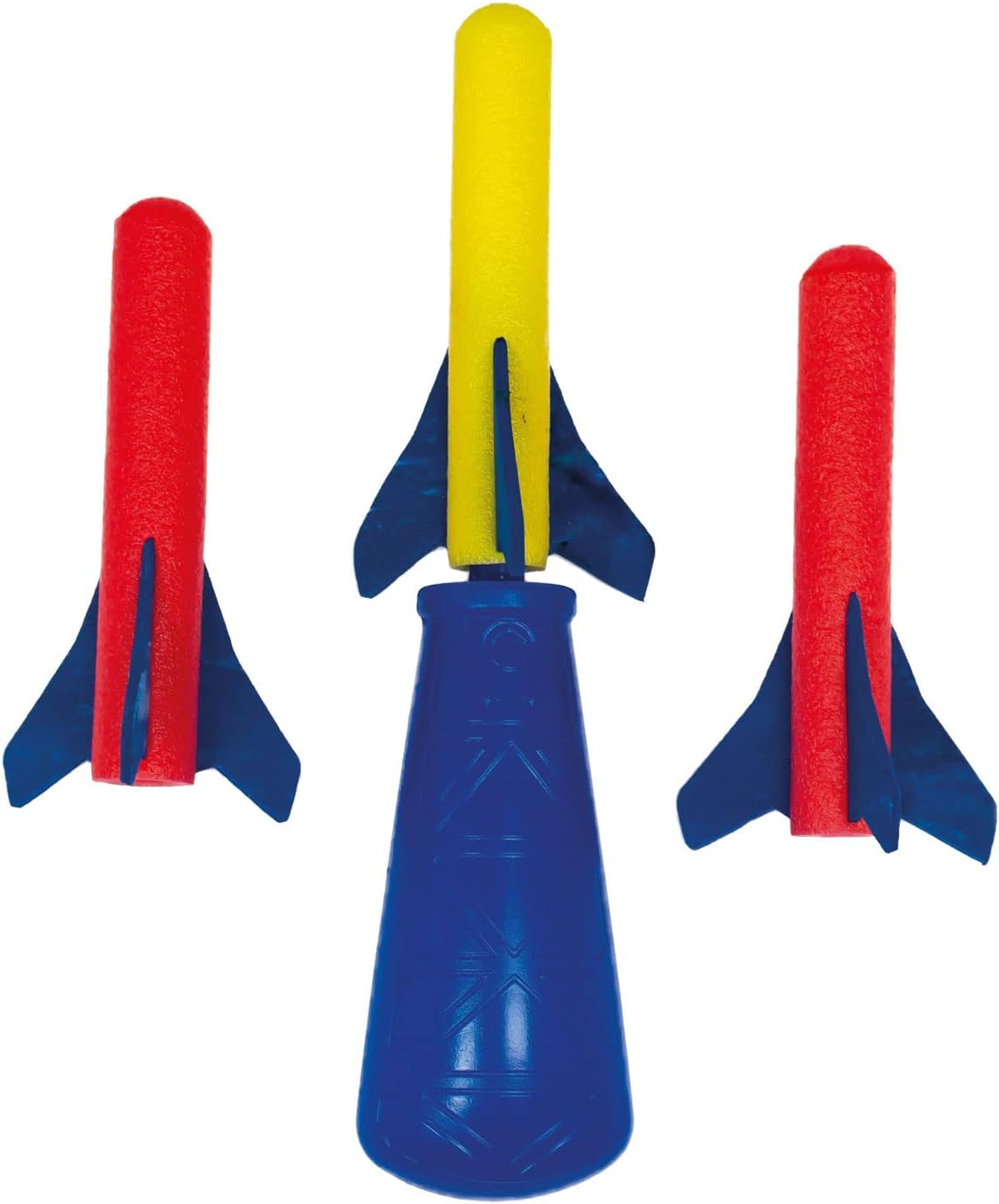 Paul Günther 1557 Rocket Game Mini Hand Pump Rocket, Includes 3 Foam Rockets, Rockets Fly Up to 10 Metres, for Children from 4 Years