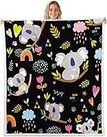 Vista 36 de Feelyou Manta con patrón de sushi de forro polar de estilo japonés para sofá, sofá de viaje, para adolescentes, manta sherpa con temática