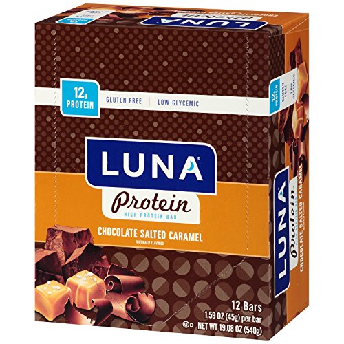 Luna Protein Bar, Chocolate Salted Caramel 12 bars, 1.59 oz by Luna...