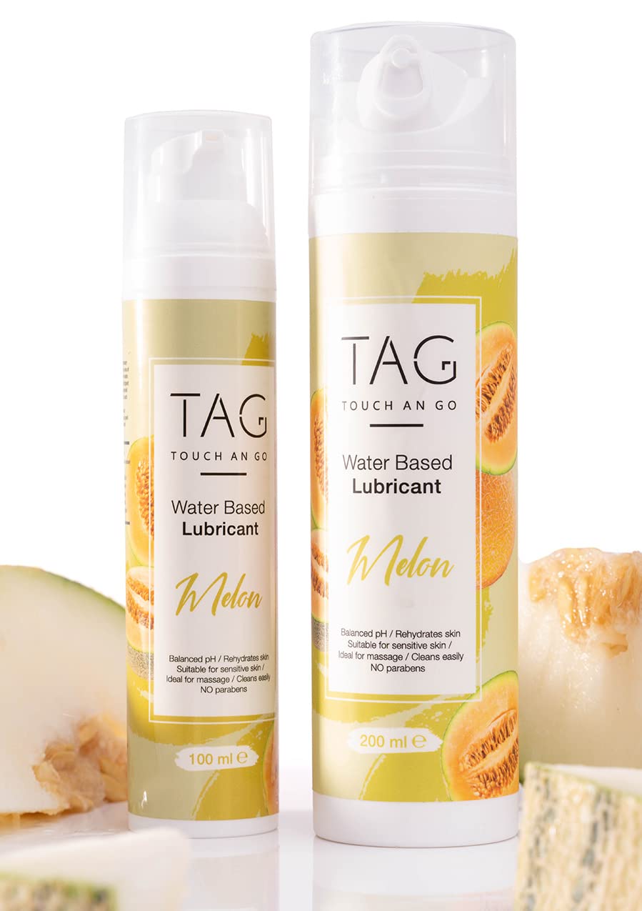 Touch an Go, Personal Lubricant, Water Based, Natural Ingredients (Melon, 200ml)