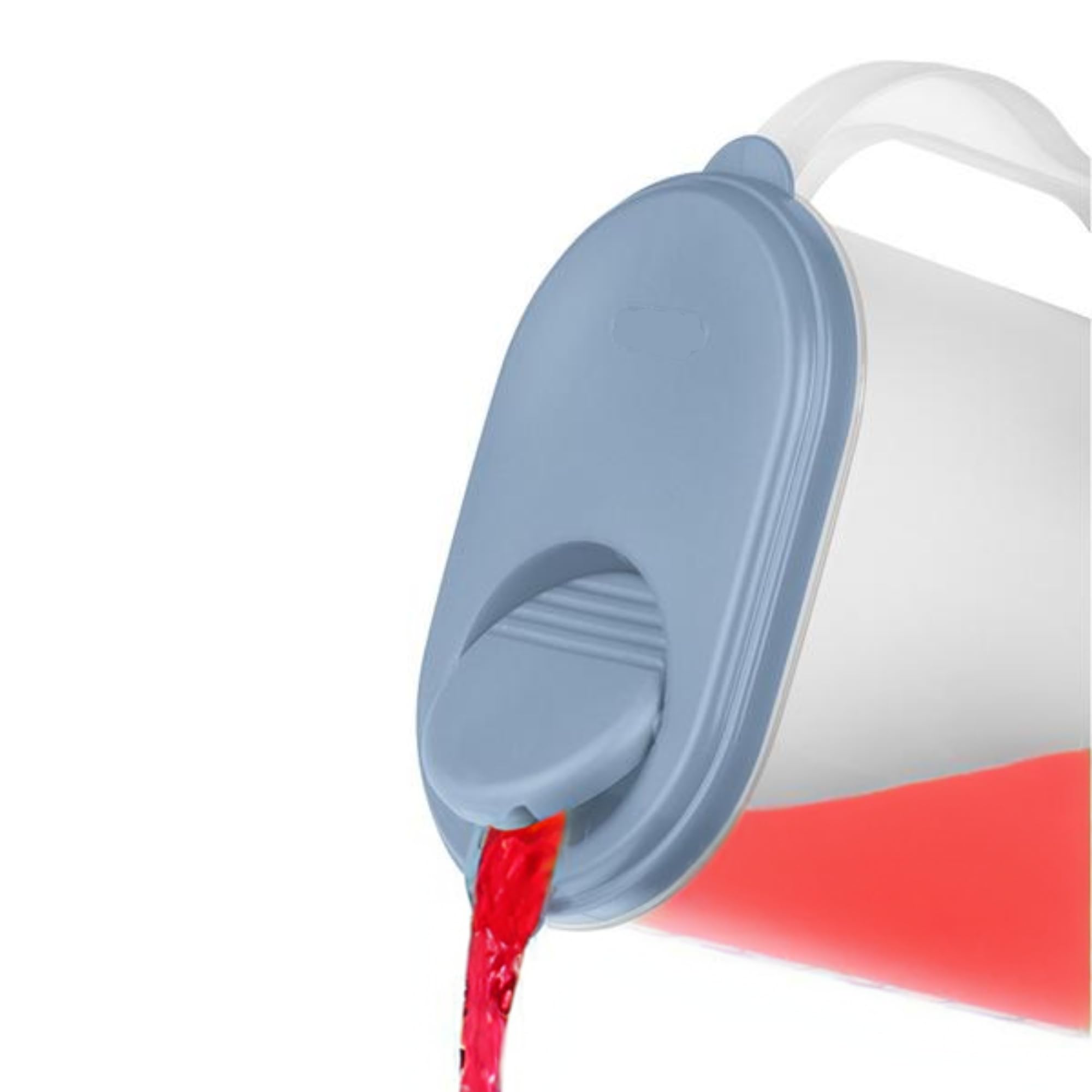 Jarra de agua de 1 galón con tapa y boquilla superior pivotante, diseño delgado que se adapta a la puerta del refrigerador, jarra de té de plástico de 1 galón con tapa, jarra de agua de 1 galón con
