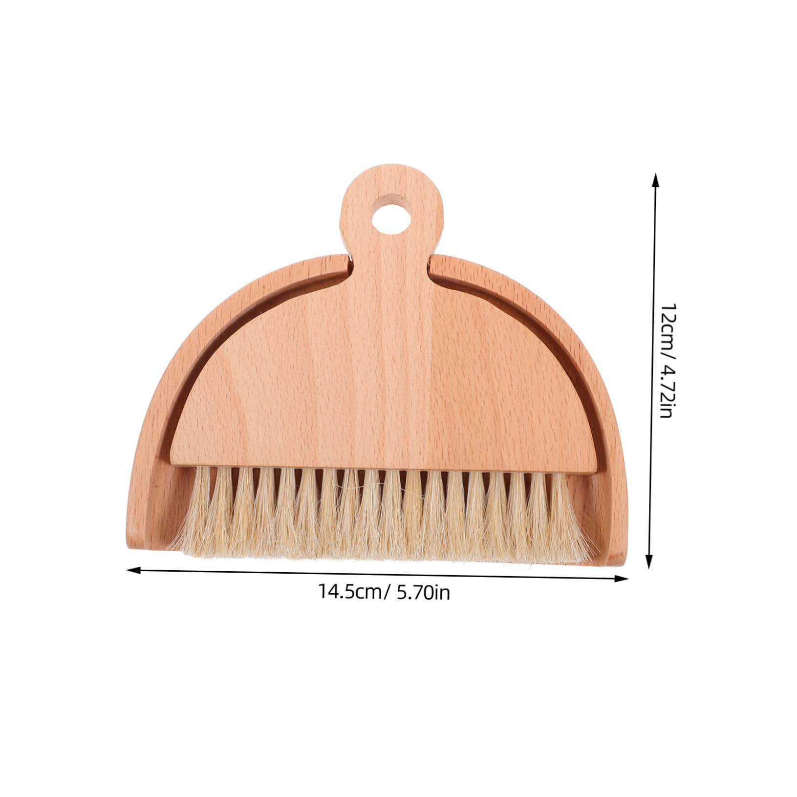 CHILDWEET 1 Set Dustpan Brush Sweeping Brush Small Broom for Brush Dustpan Kid Housekeeping Cleaning Tool Mini Whisk Broom Portable Hand Broom Brooms Mini Broom and Dustpan White Wooden
