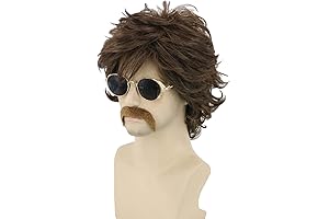 70s Mens Wigs: Relive the Groovy Vibes with Our Elite Brown Short...