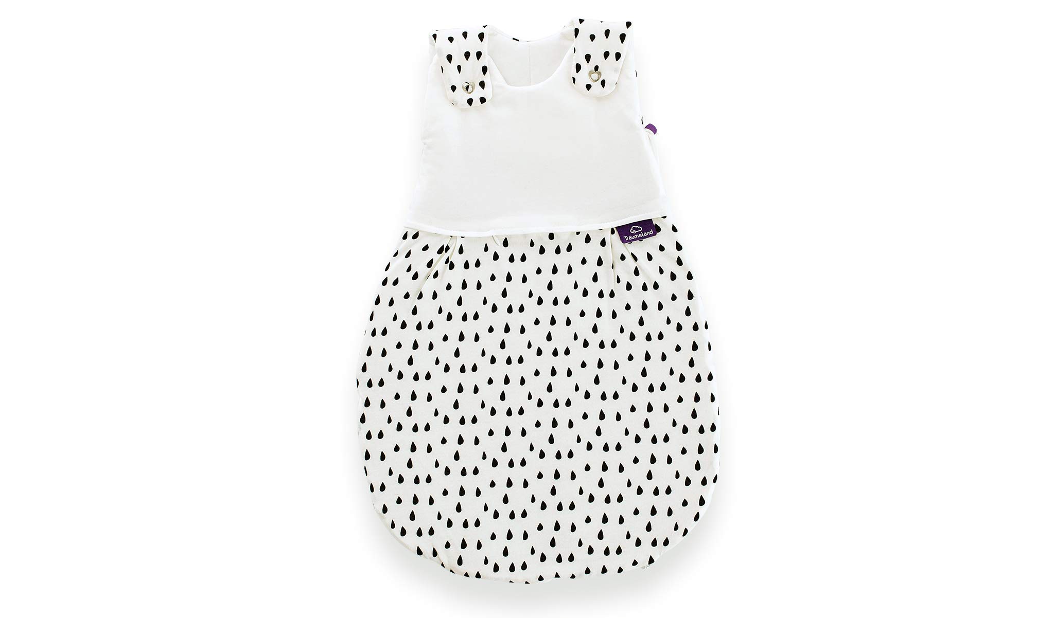 Träumeland S0102607 Outdoor Sleeping Bag Love Me Drops Ocean Blue 80/86 Multi-Coloured