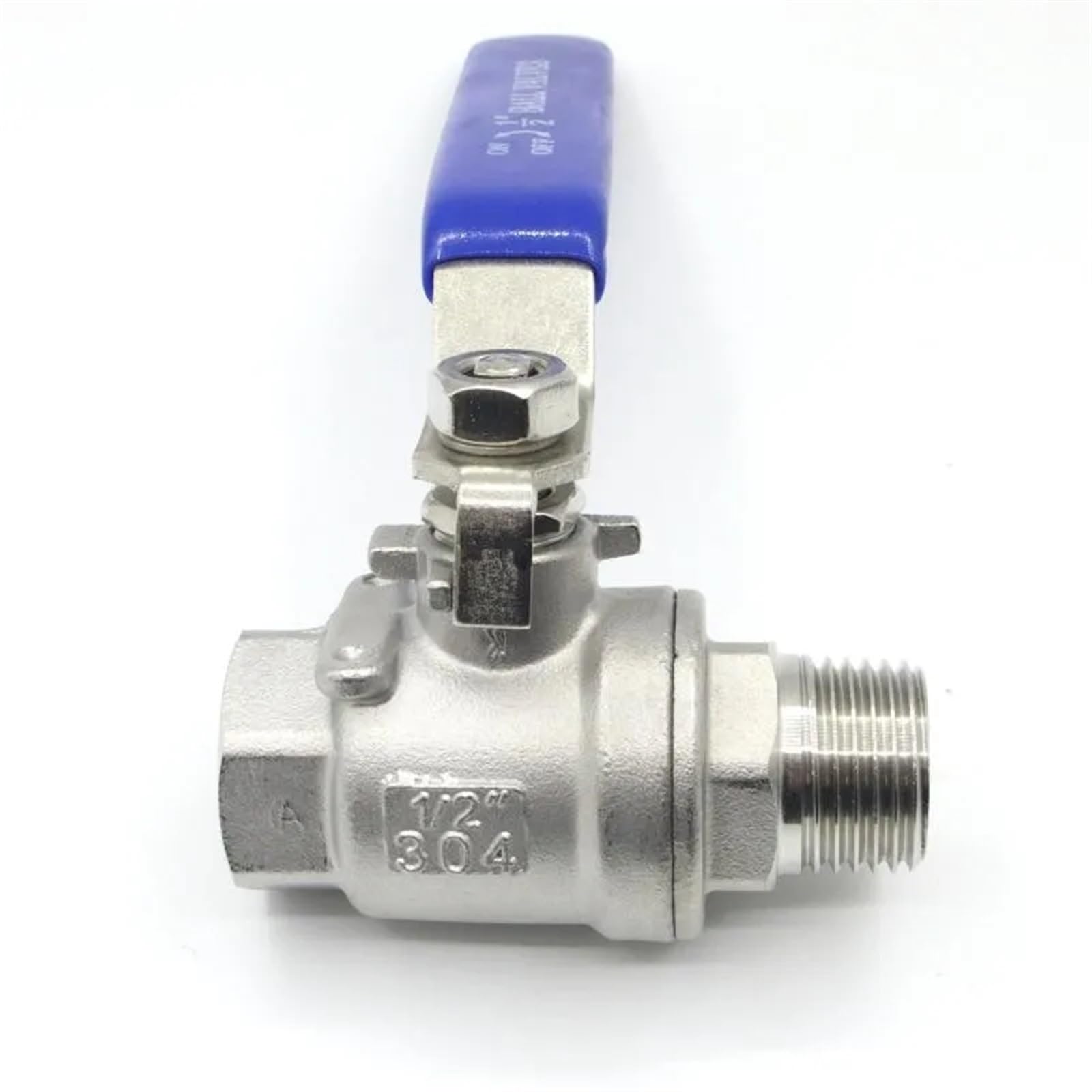 Contrôleur de robinet à bille eau gaz huile vanne 2 pouces BSPT en acier inox 304