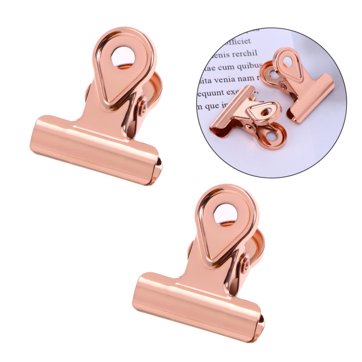 Lurrose 60pezzi Clip Metalliche Per Raccoglitori e Graffette Resistente e Antiruggine Per e Creatività