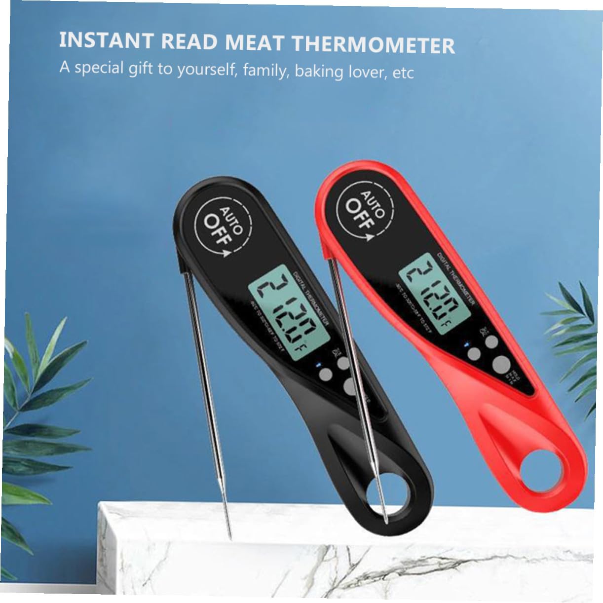Cabilock 3 Piezas Termómetro De Barbacoa Termómetro Para Carne Freír Parrilla De Comida Termómetro De Alimentos Termómetro Digital Termometro De Carne De Cocina Abdominales Black