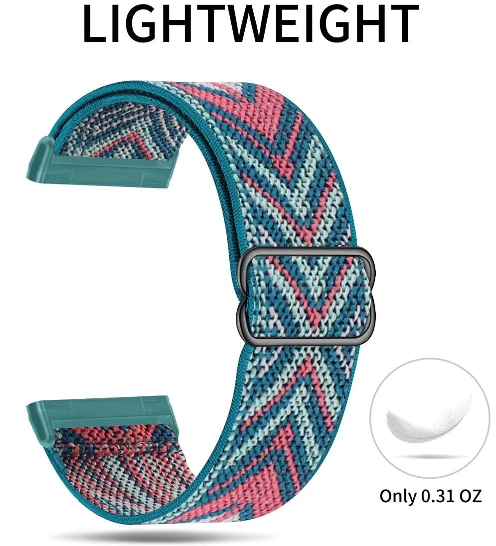 ShuYo Nylon-Armband Für Fitbit Sense & Versa 3 – 10 Stück, Elastisch, Wasserfreundlich
