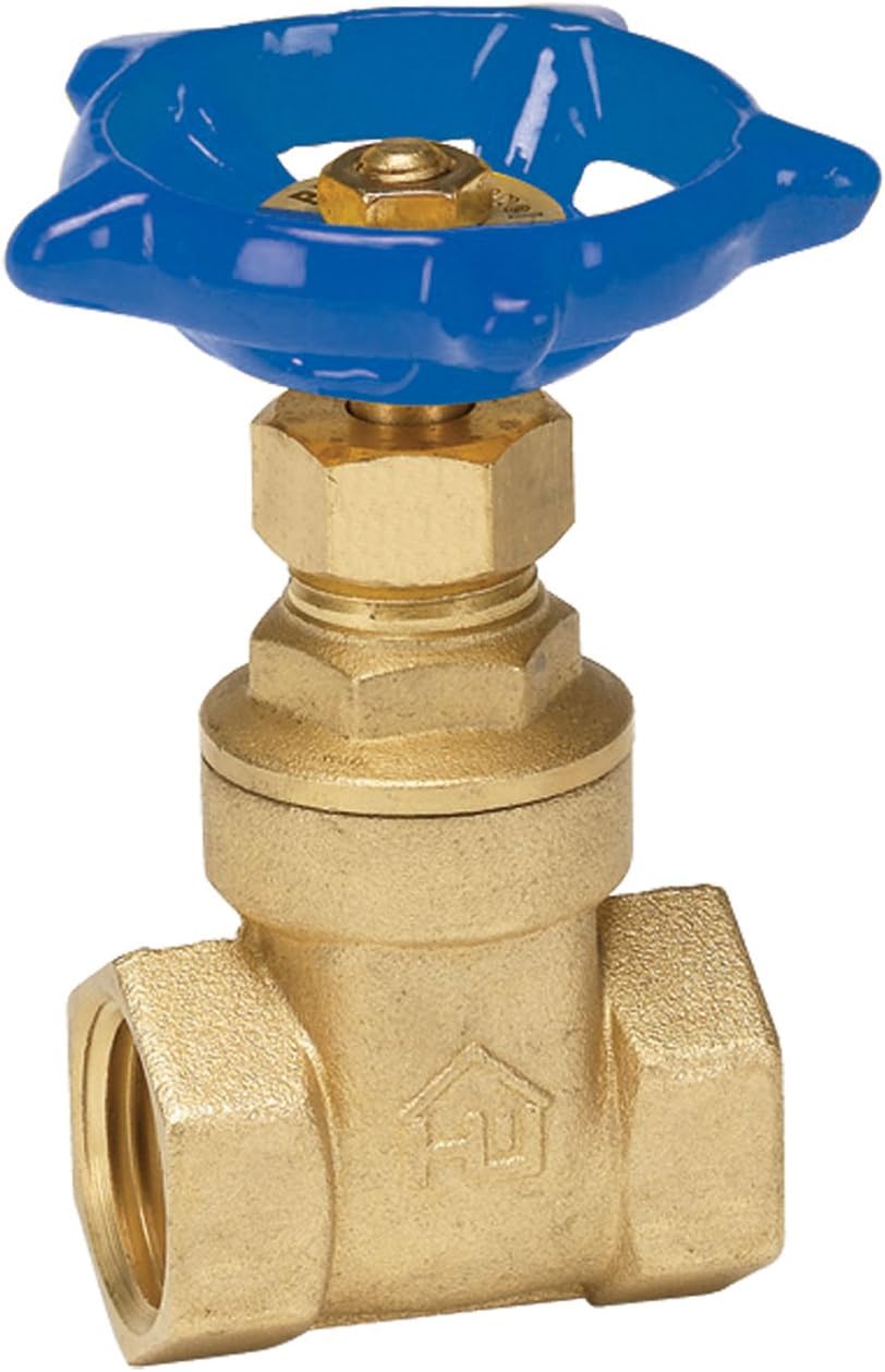 Homewerks 170-2-2-2 No-Lead Gate Valve, Female Thread x Female Thread, Brass, 2-Inch