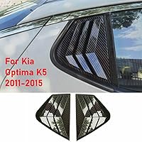 Vista 2 de Ventana lateral trasera Cuarto Louver cubierta fibra de carbono para Kia Optima K5 2011 2012 2013 2014 2015