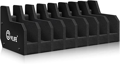 CVLIFE Foam Pistol Rack for Gun Safe Shelf Pistol Holder Gun Safe Cabinet Accessories Handgun Rack Pistol Stand for Storage 6 Slots 8 Slots
