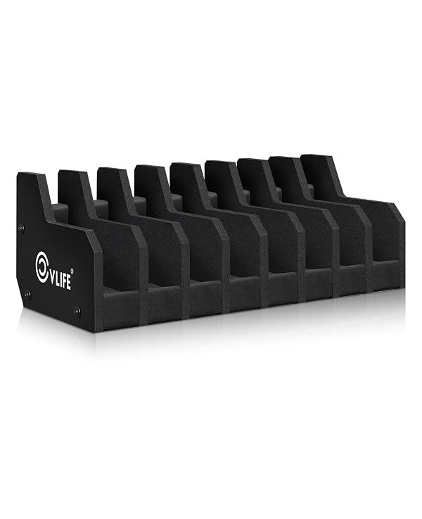 CVLIFE Foam Handgun Holder for Gun Safe Cabinet Accessories - 8 Slots Pistol Rack Stand by CVLIFE - Used condition - US$28.49