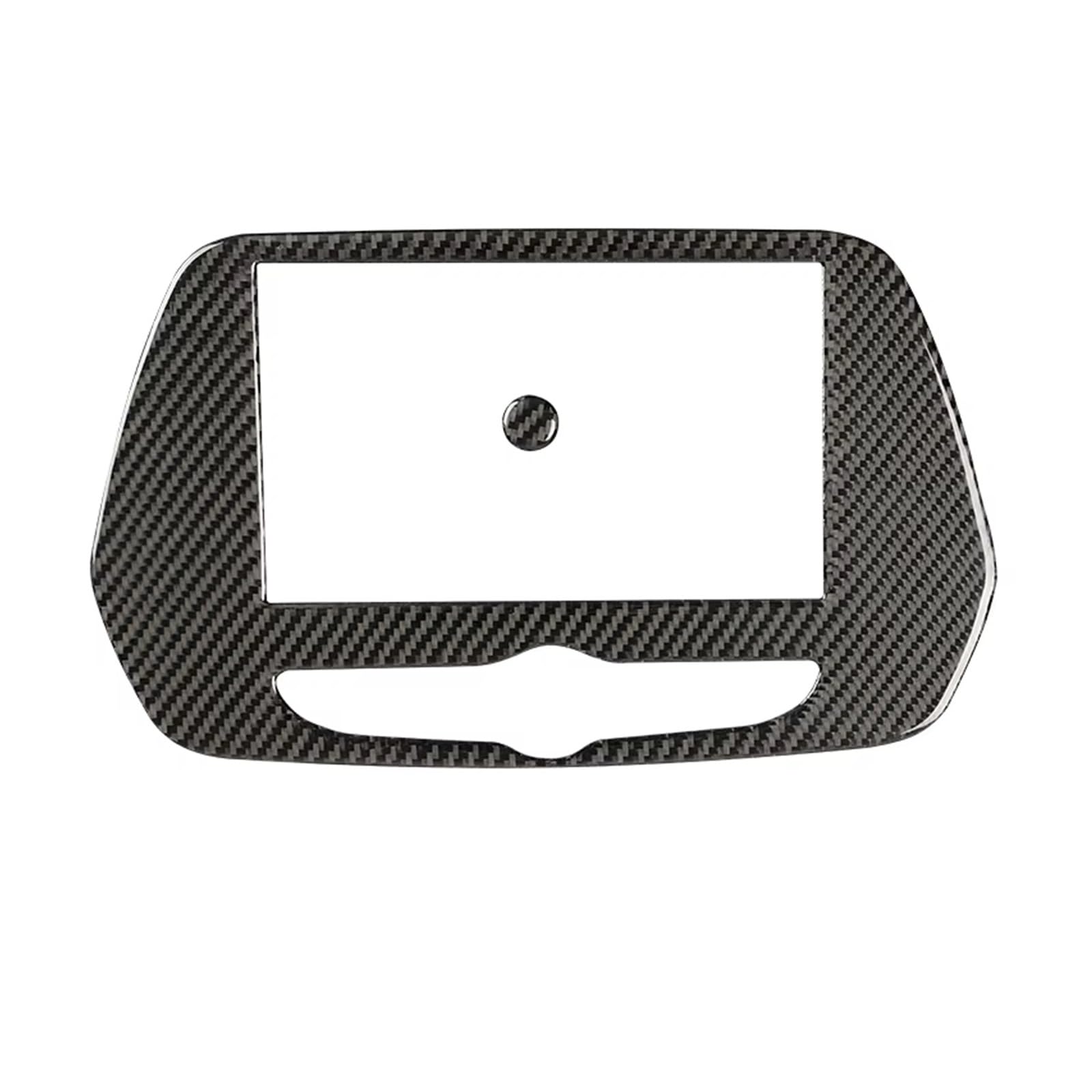 Cover Trim Car Interior for Chevrolet for Camaro 2017-2022 Carbon Fiber Interior Car Central Navigation Decoration Frame Sticker Trim Cover Accessories Cover Trim(Black Carbon Fiber)