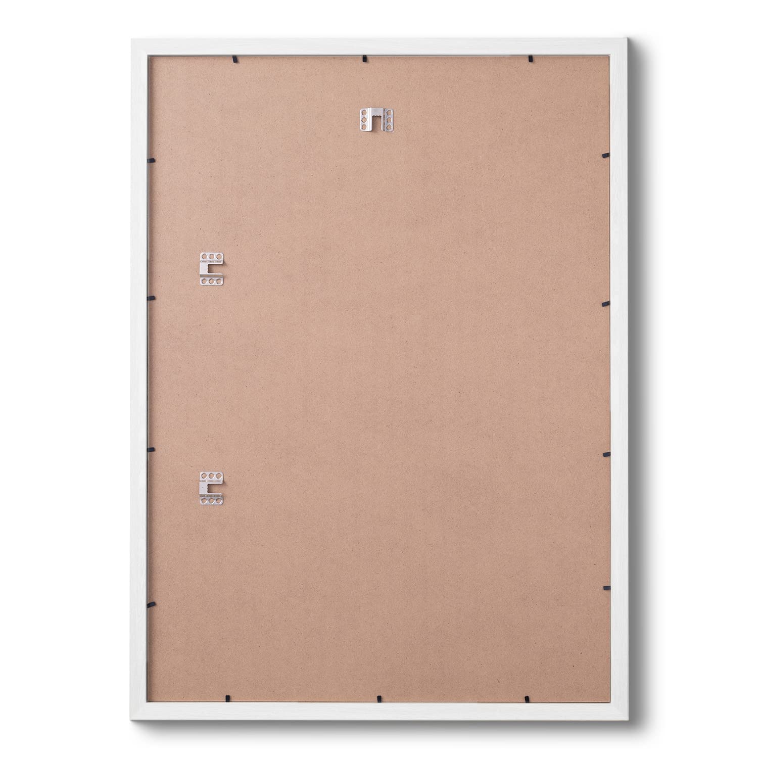 Cornice sottile in legno per poster, stampe e foto con frontale in plexiglass per appendere la sicurezza alla parete in verticale o paesaggio, ideale per interior design (50 x 70 cm, bianco)