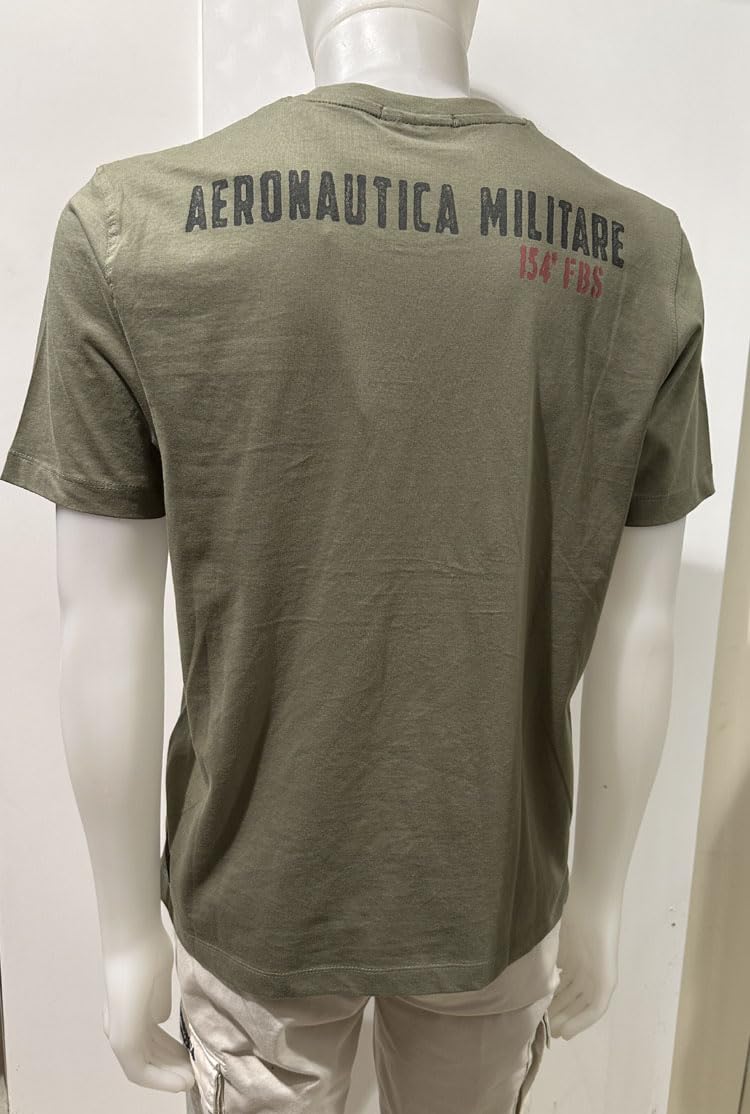 Aeronautica Militare t-Shirt TS2537 con Stampa Tornado, Maglia, Maglietta, Felpa, da Uomo