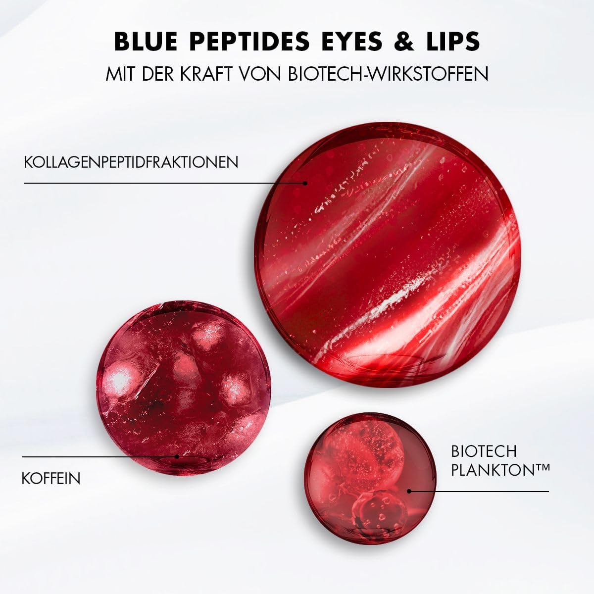 Biotherm Blue Peptides Eyes & Lips Contour Reshaper Balm, straffende Anti-Aging Balsam gegen Augenfalten & Lippenfalten, mit Kollagenpeptiden & Biotech Plankton™, 15 ml