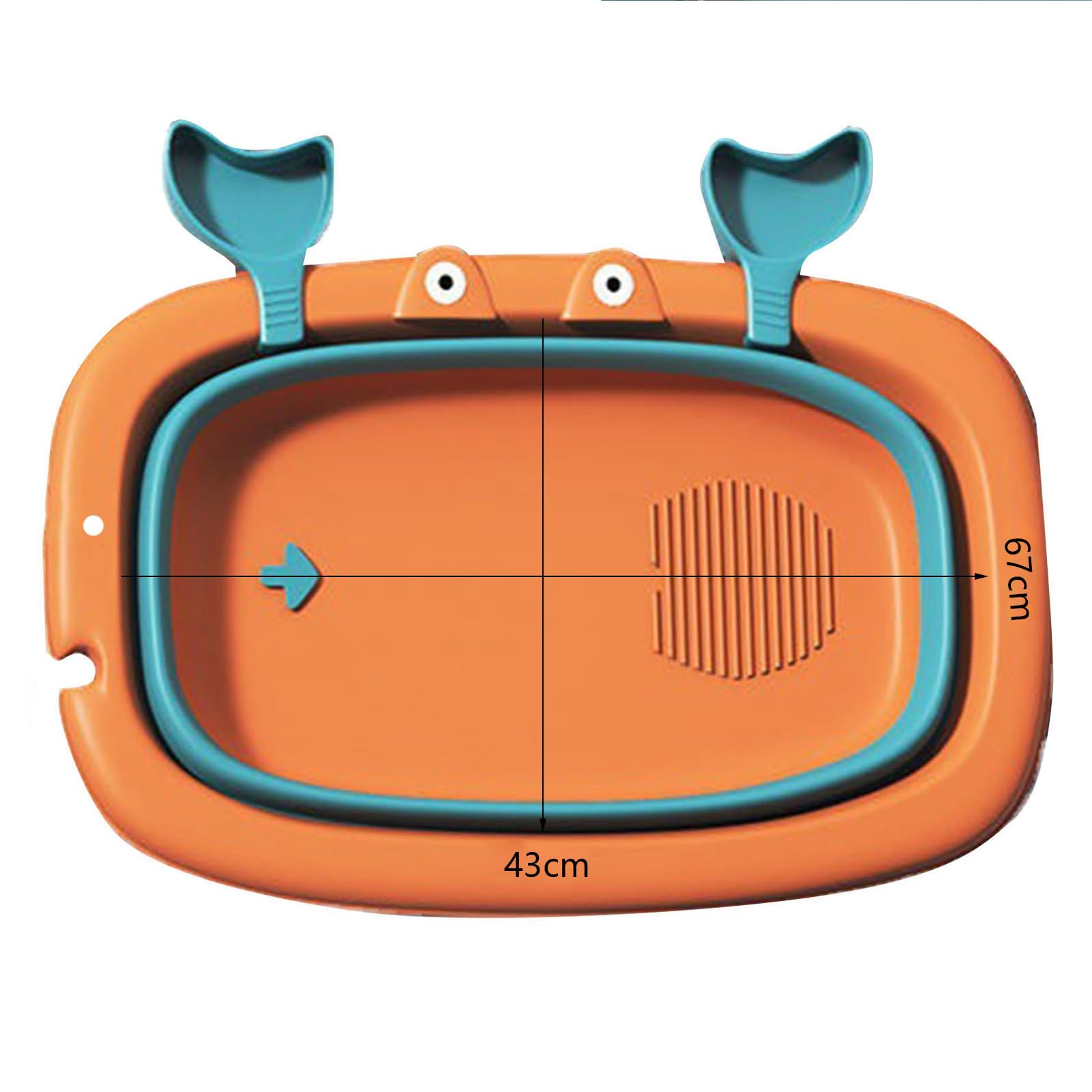 Qcwwy Fournitures de Toilettage de Nettoyage de Chien, Baignoire Portative Multifonctionnelle d'animal Familier avec Le Trou de Douche pour Les Chats et Les Chiens Baignoire Pliable