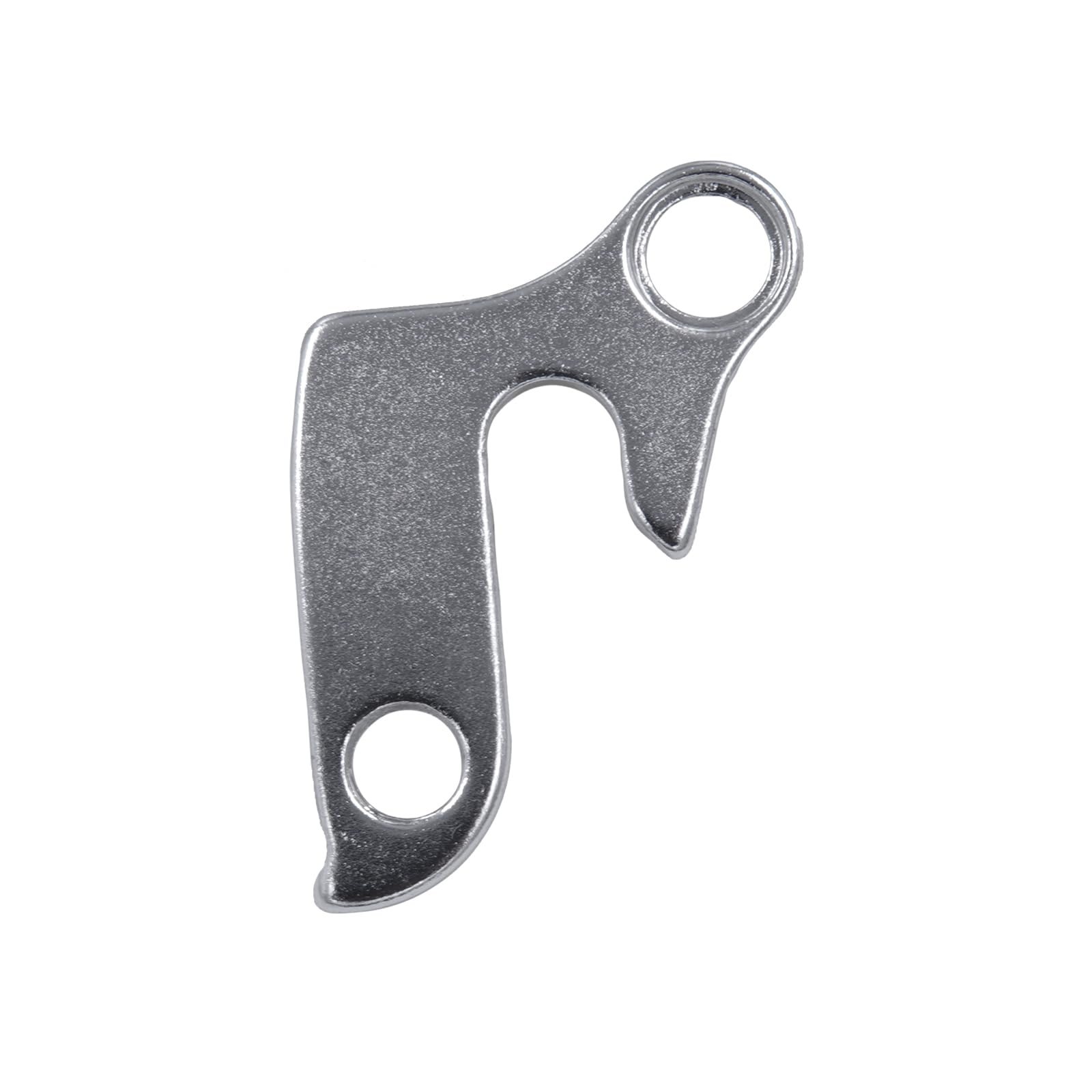 Forcellino cambio 97 compatibile con Bianchi C1355014, KHS 150, Gary Fisher 88388, Trek 420486 - Ricambio in lega di alluminio CNC argento