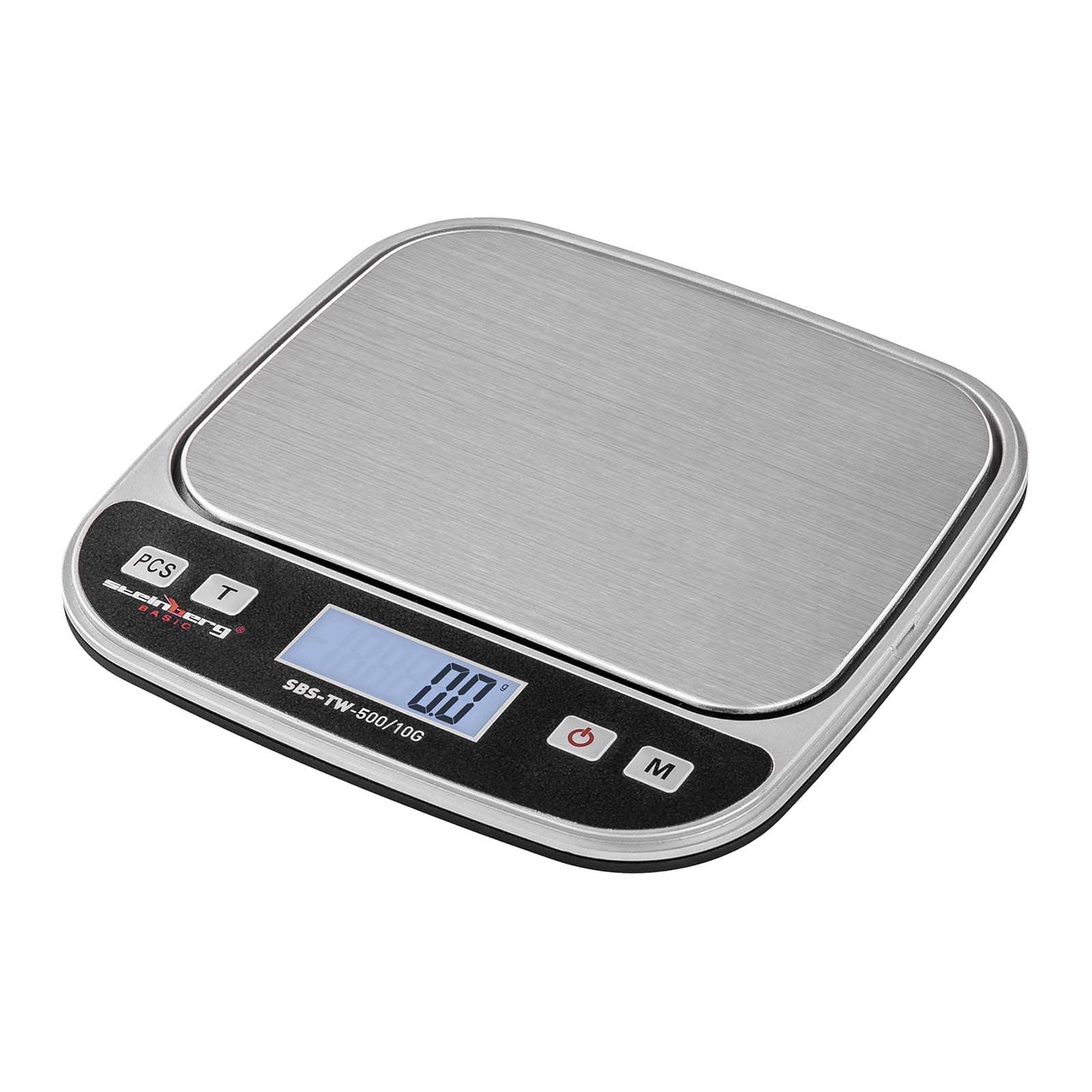 Steinberg Systems - SBS-TW-500/10G – waga stołowa waga kuchenna waga precyzyjna waga pocztowa (cyfrowa, 500 g / 0,01 g, 13 x 10 cm, wstępnie skalibrowana, LCD)