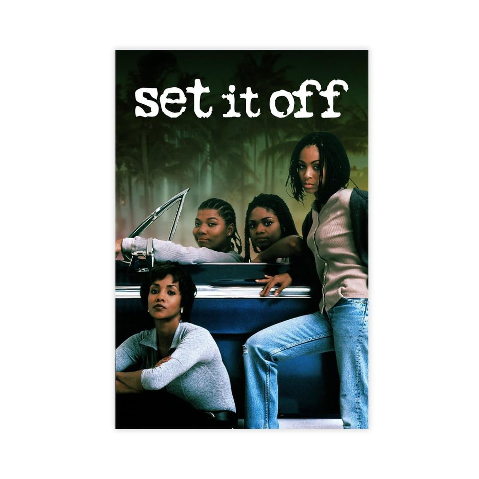 SHUBIAO Set It Off Movie Poster Cover Art Deco 3 Canvas Poster Wall Art Decor Print Picture Paintings for Living Room Bedroom Decoration Unframe:12x18inch(30x45cm)