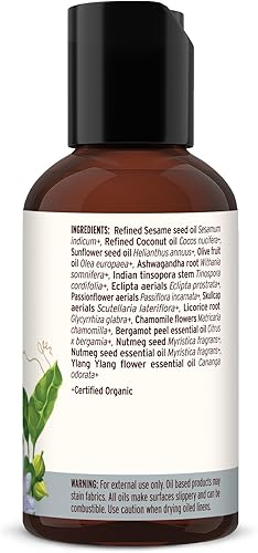 Miniatura 3 de Banyan Botanicals Aceite Sleep Easy  Aceite de masaje de hierbas ayurvédicas orgánicas  Aceite de masaje calmante y relajante con Ashwagandha,